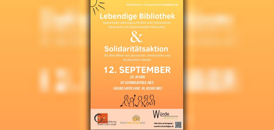 Plakat LebBib & Soliaktion September 2025, Diez - 1