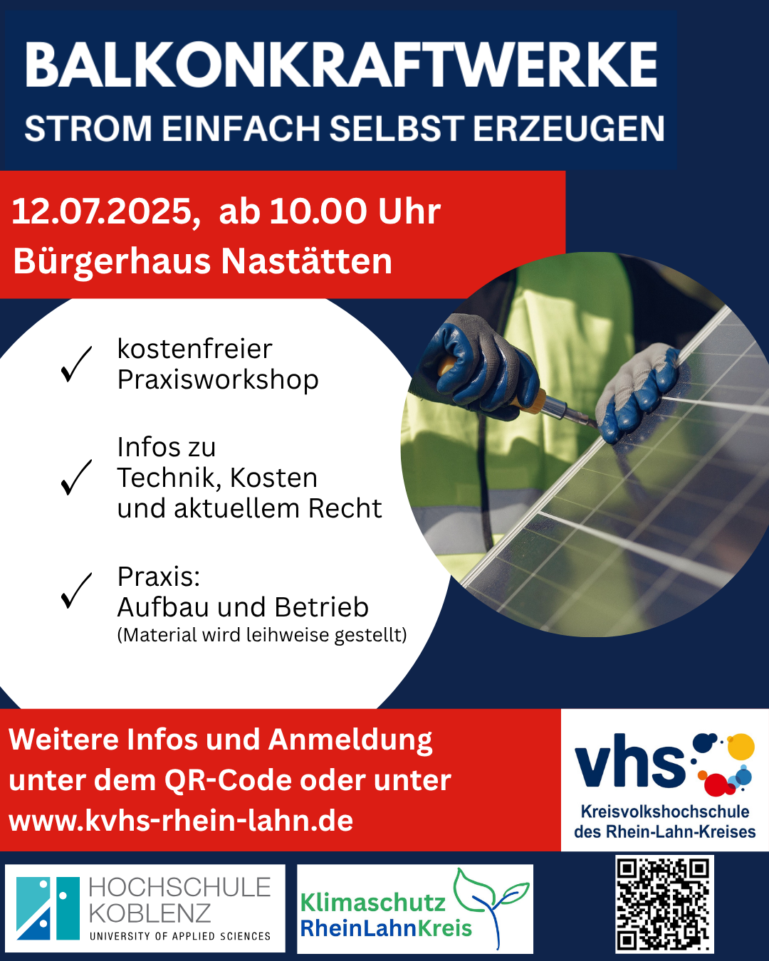 kostenfreier Praxisworkshop Infos zu Technik, Kosten und aktuellem Recht Praxis:Aufbau und Betrieb (Material wird leihweise gestellt) - Insta_Nastätten kostenfreier Praxisworkshop Infos zu Technik, Kosten und aktuellem Recht Praxis:Aufbau und Betrieb (Material wird leihweise gestellt) - Insta_Nastätten