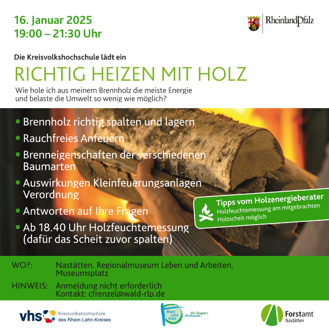 Heizen mit Holz, Nastätten - 1 Heizen mit Holz, Nastätten - 1